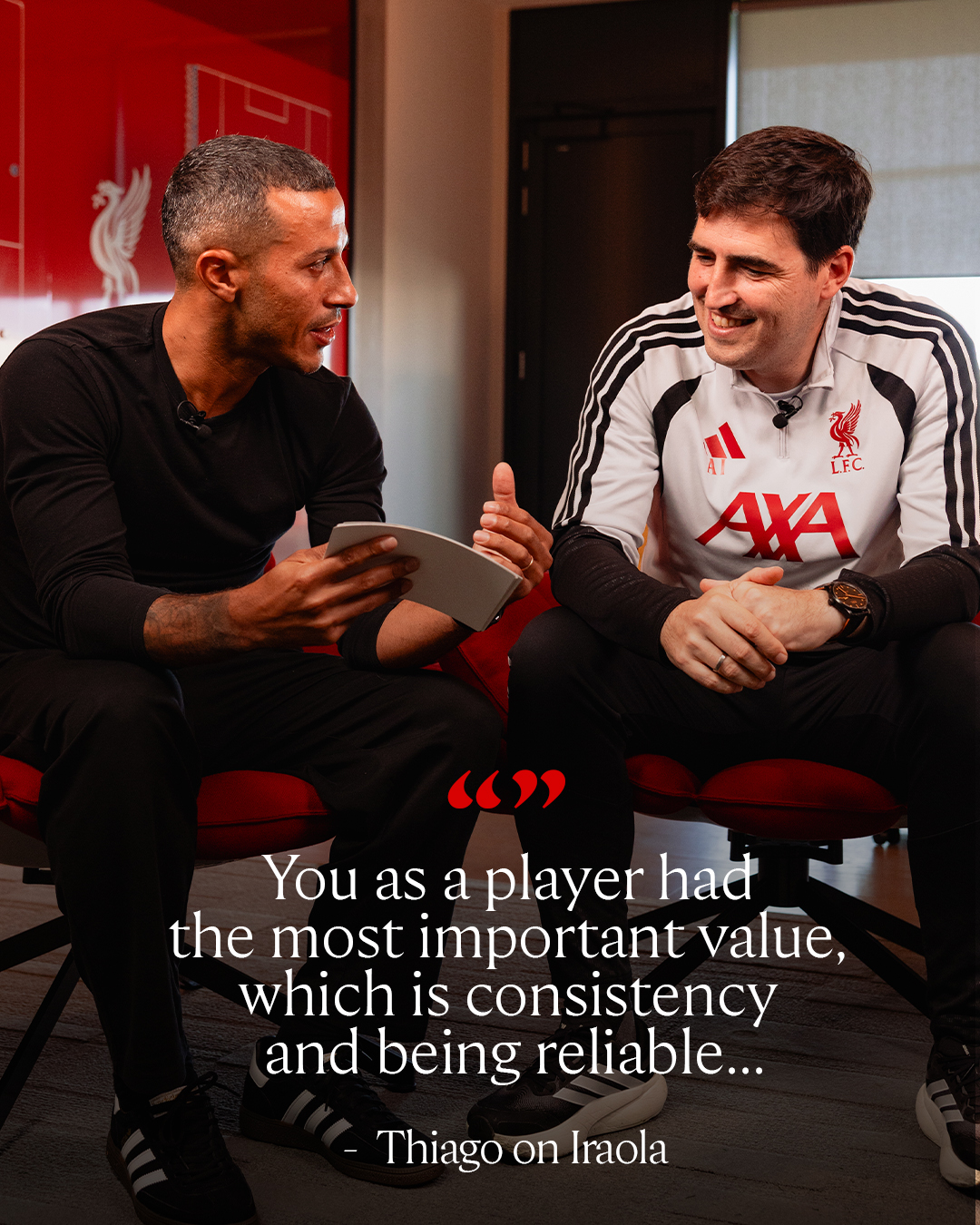 Thiago and Andoni catching up 💬❤️