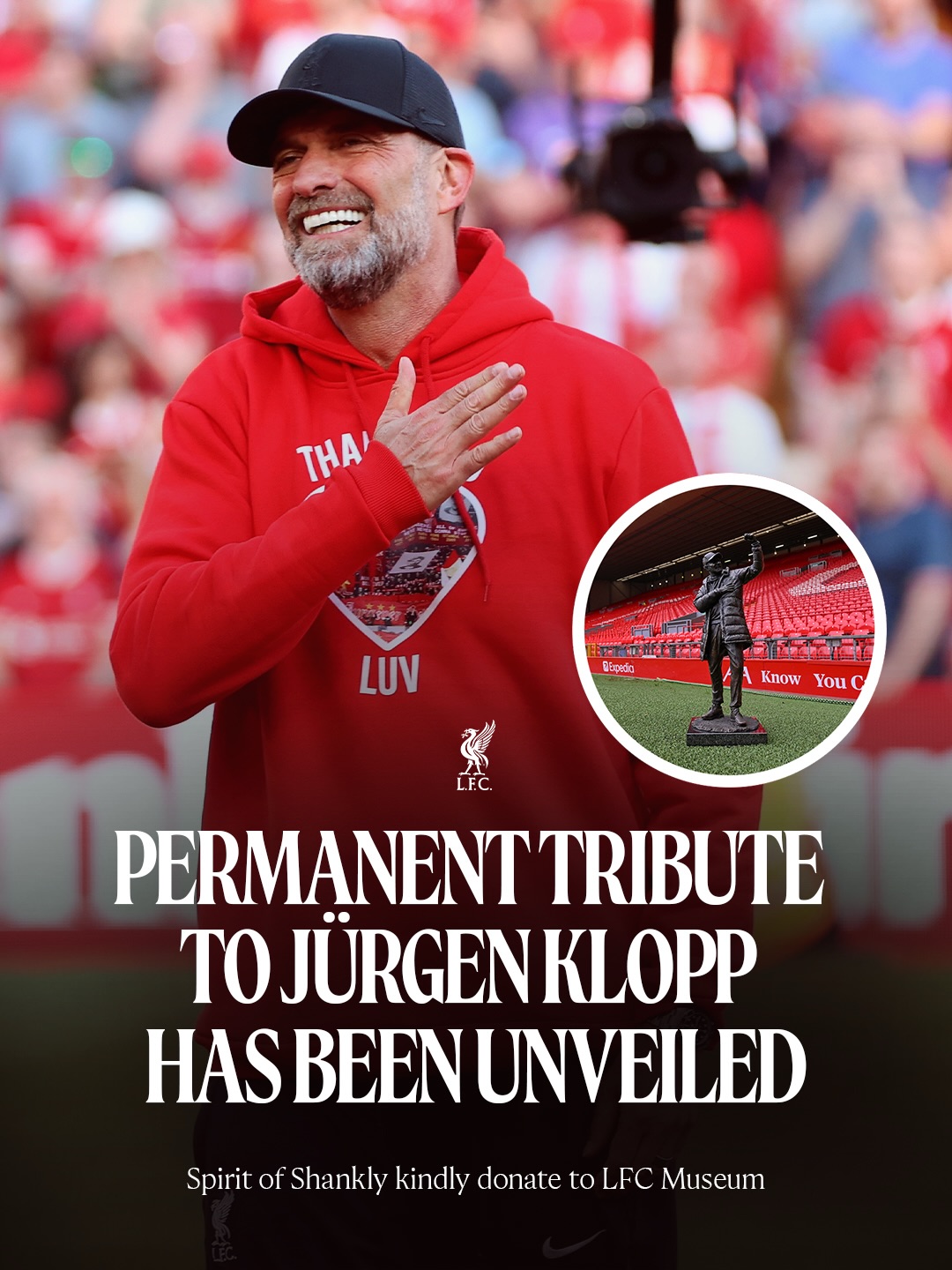 A permanent tribute to Jürgen Klopp has been unveiled at the LFC Museum 👏