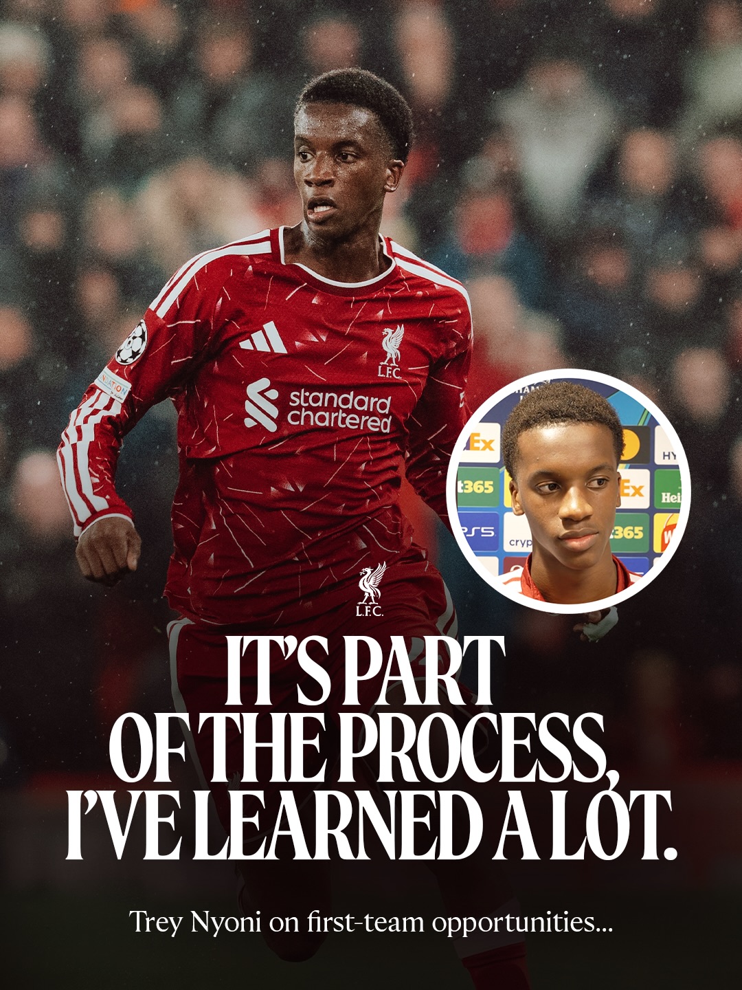 Trey reacts after another first-team start on Tuesday 📈