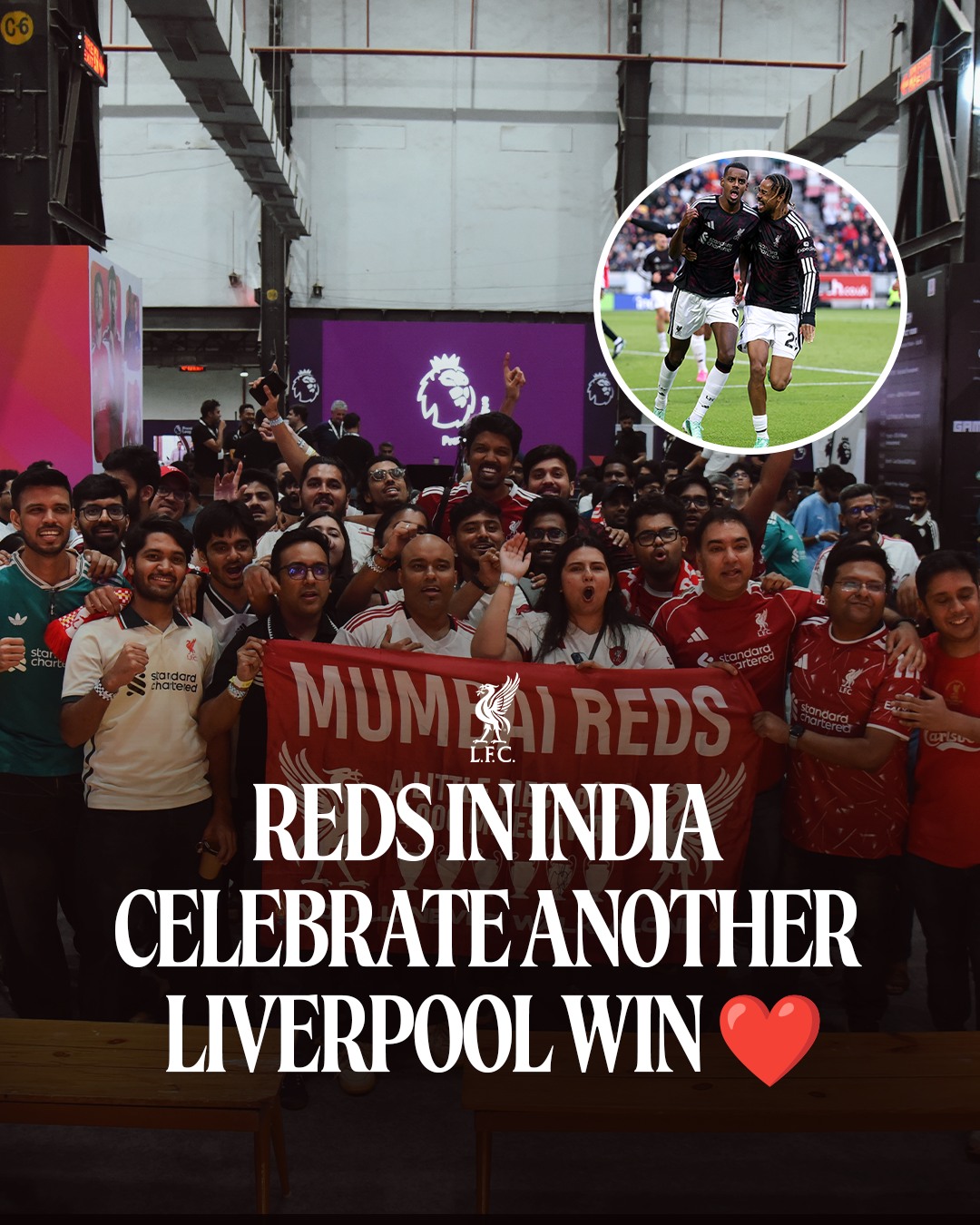 A whole lot of love and support ❤️🇮🇳 #LiverpoolIndia