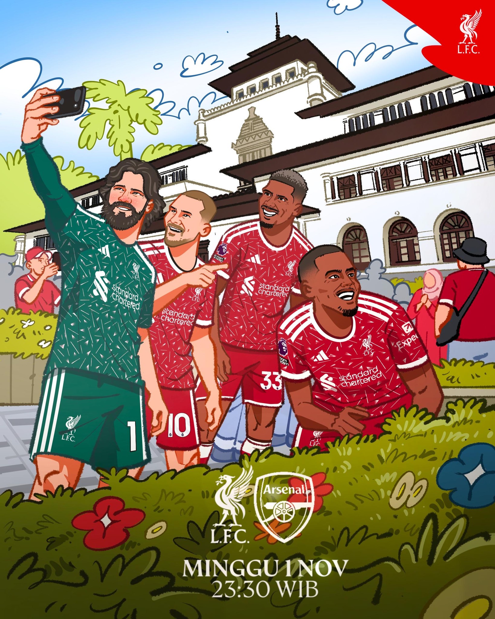 Siap beraksi kontra Arsenal. ✊ Hayu, Reds! 🔴