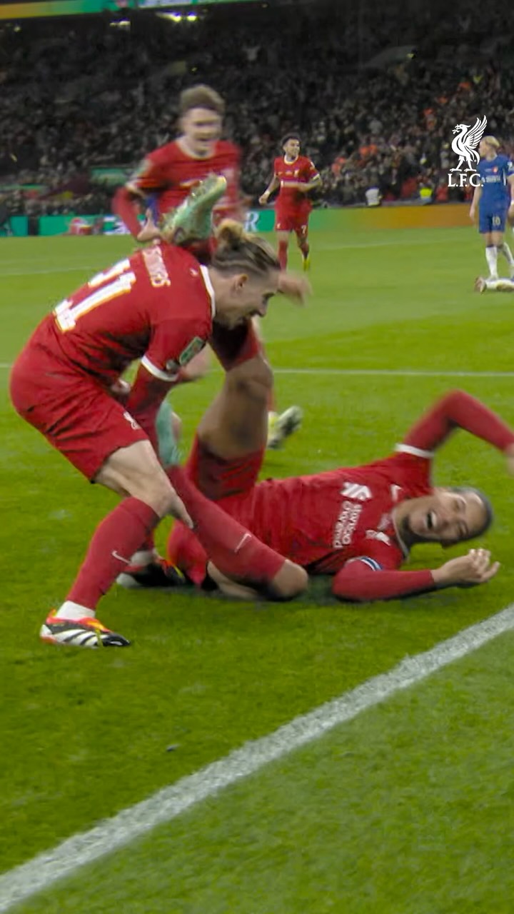 A memorable Carabao Cup header from Big Virg against Chelsea 💥