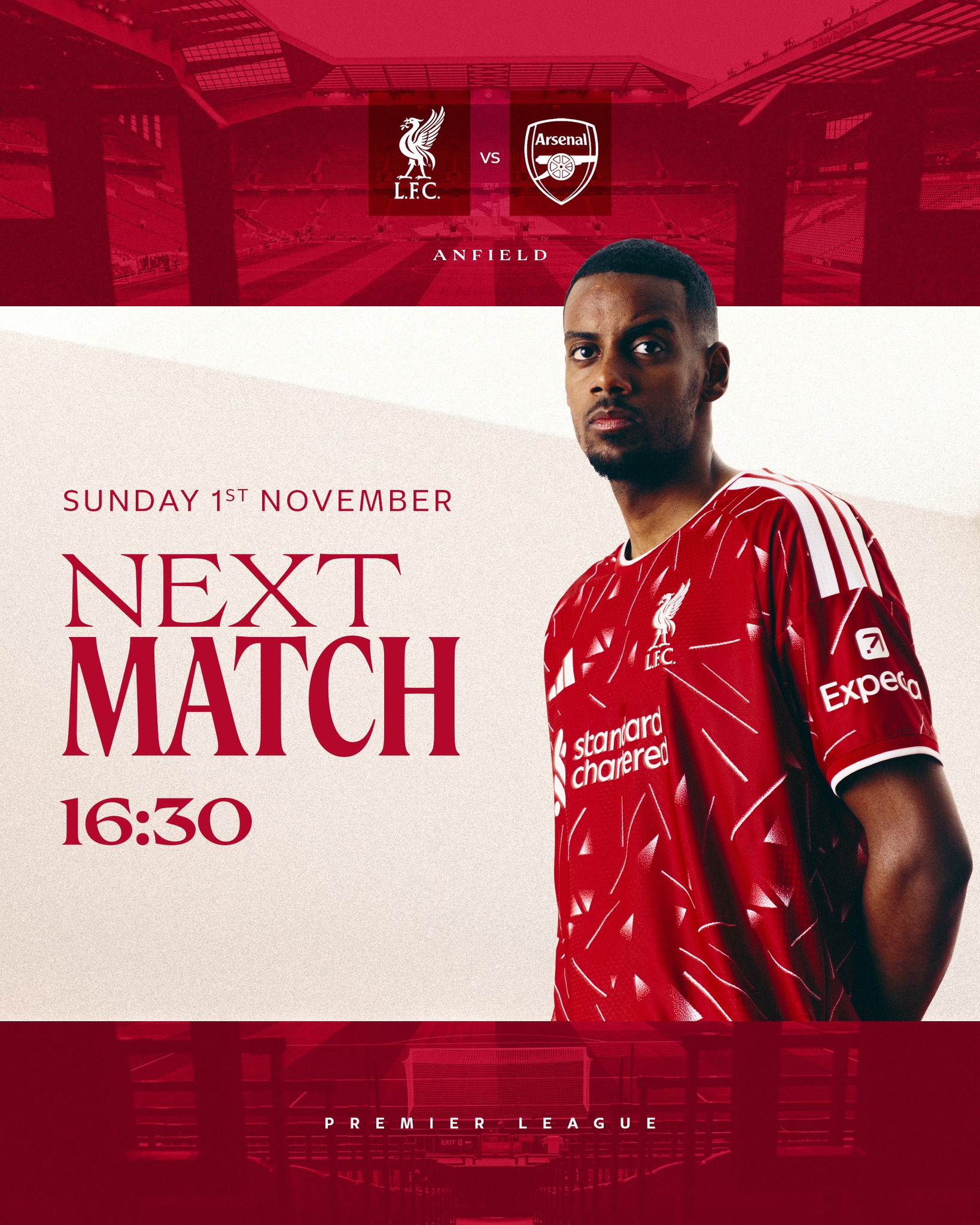 Next up: Arsenal at Anfield 🏟️