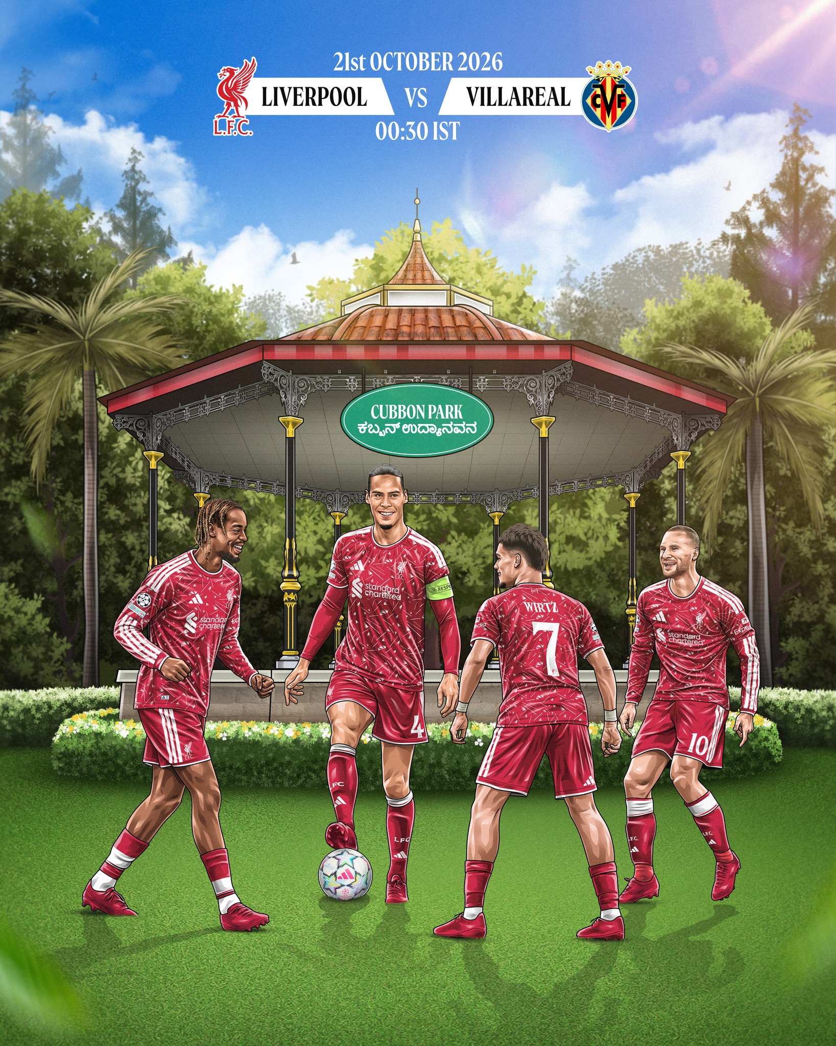 The Reds ready for another European night 🔴 #LiverpoolIndia