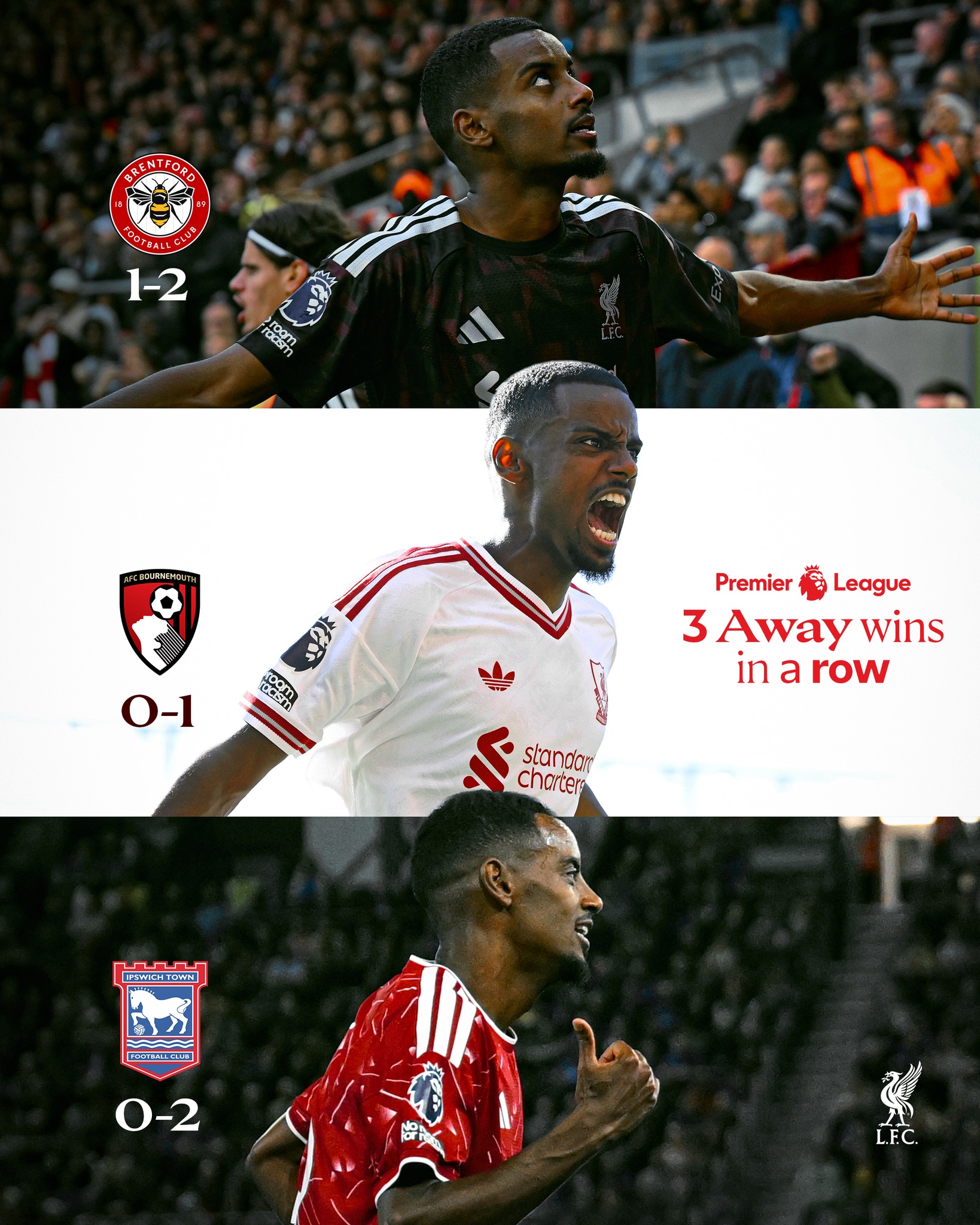 Three premierleague away wins in a row 💪
