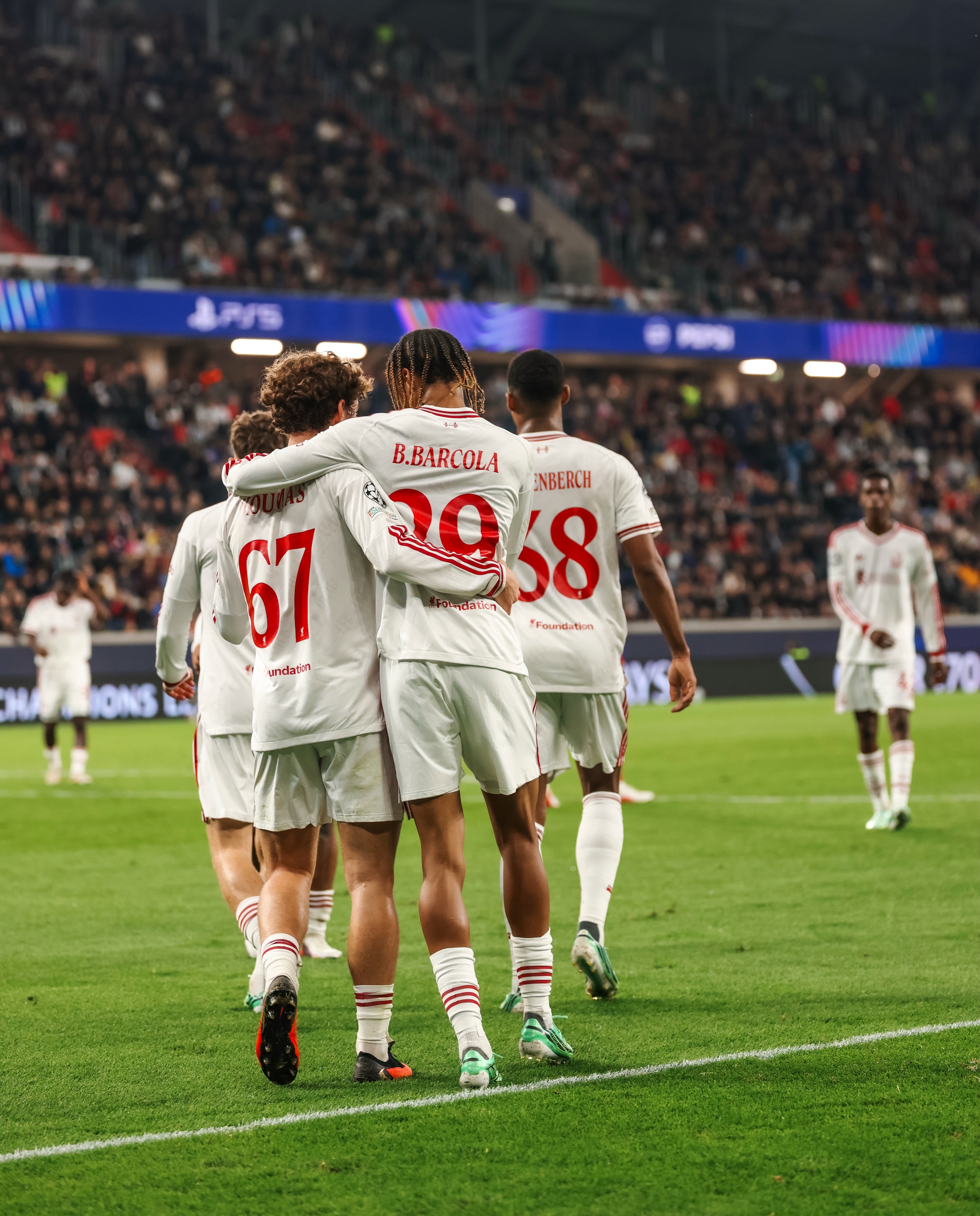 A fruitful evening for our Reds 👌 Swipe to see the number of goal involvements at LASK ➡️ ⚽️🅰️ 🅰️🅰️ ⚽️⚽️⚽️ 🅰️ ⚽️🅰️🅰️ ⚽️