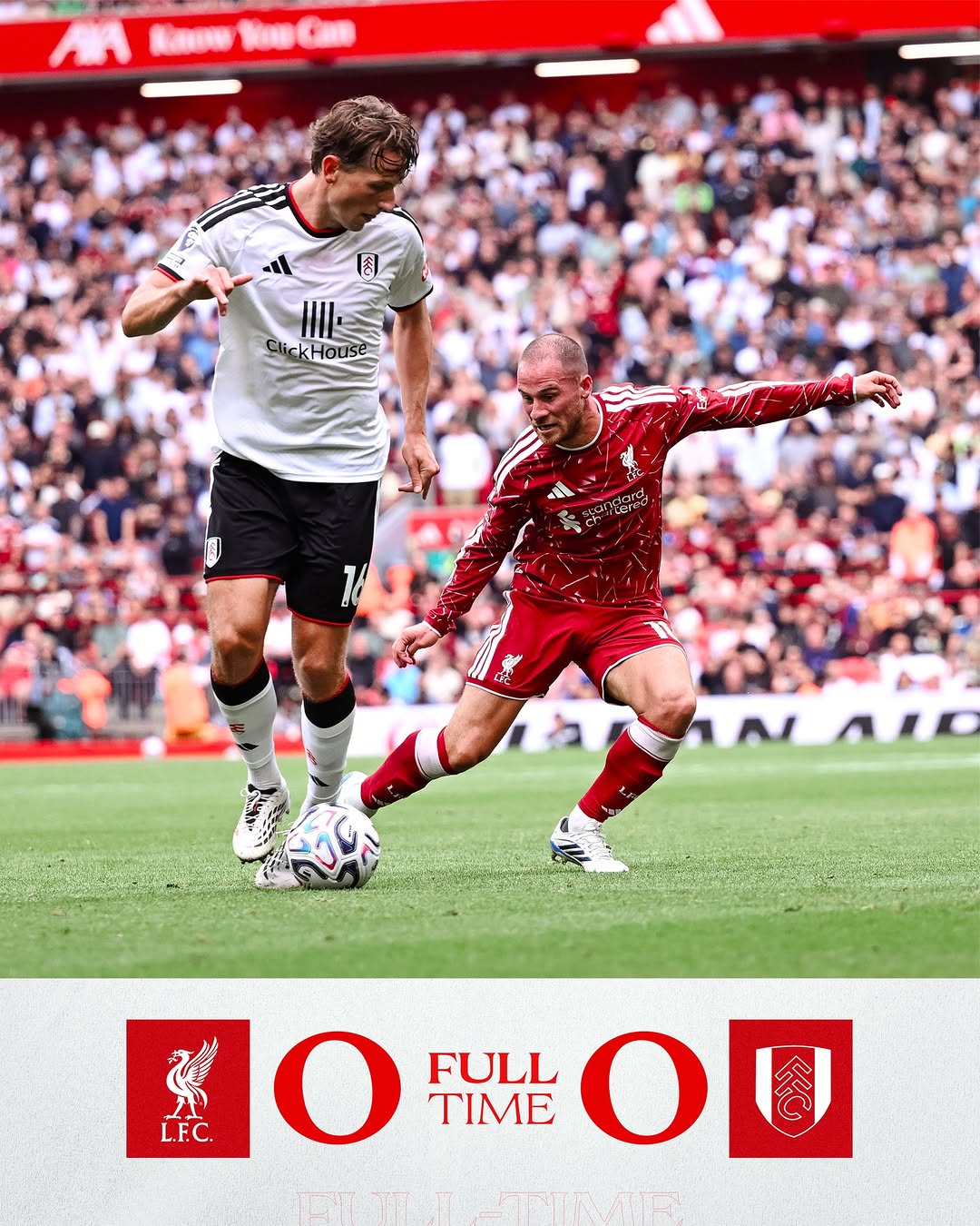 It ends level at Anfield.