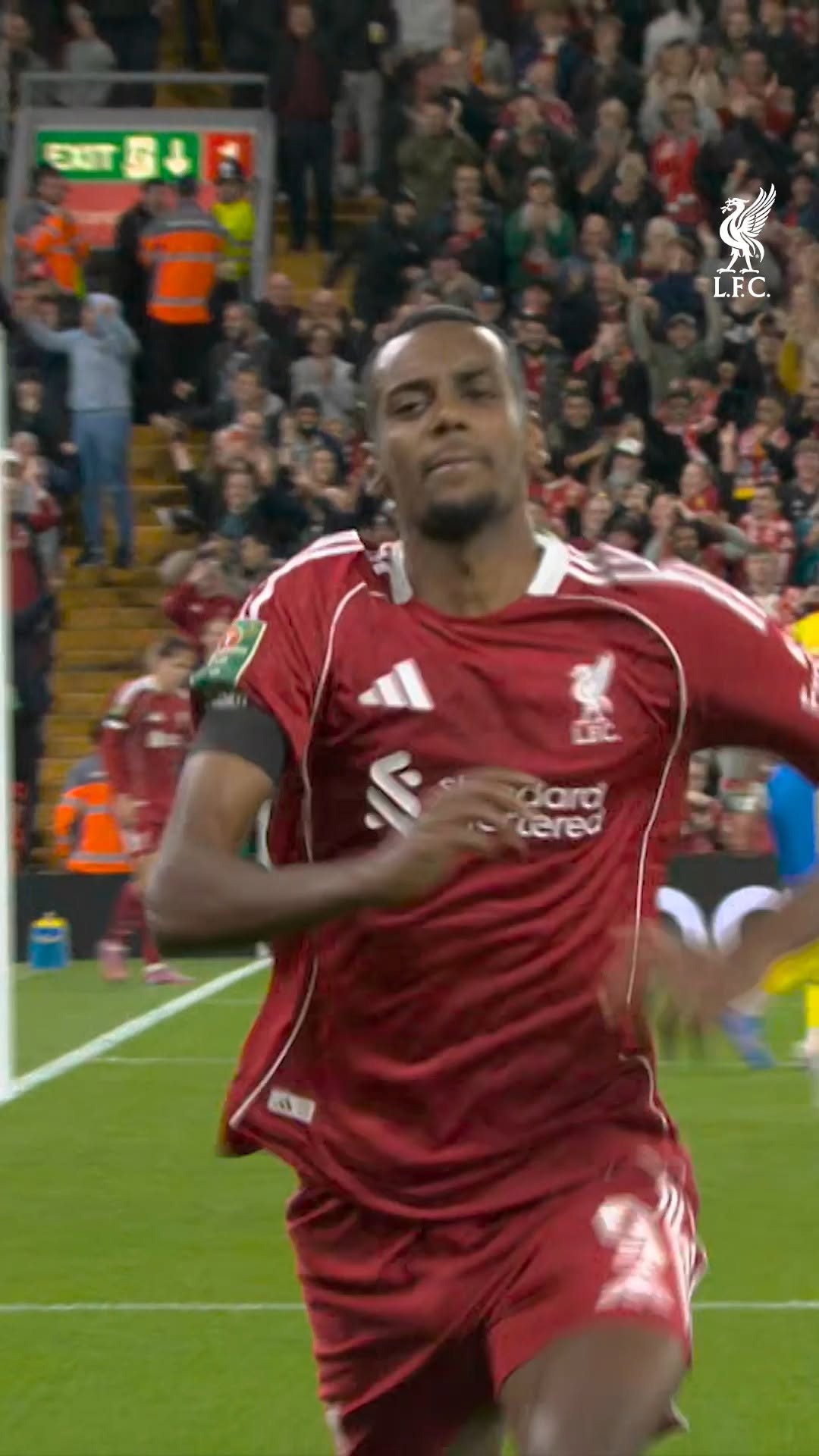 Isak's first goal for the Reds came in the third round of last year's Carabao Cup campaign 🎯