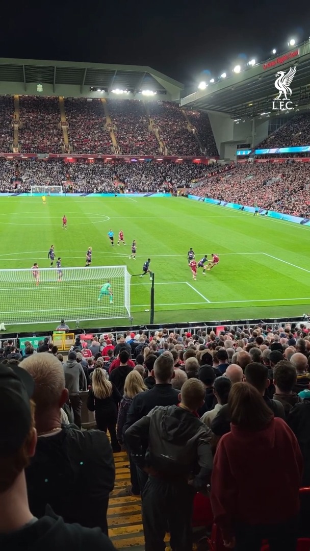 The view from the Kop for Gakpo's goal 💫...