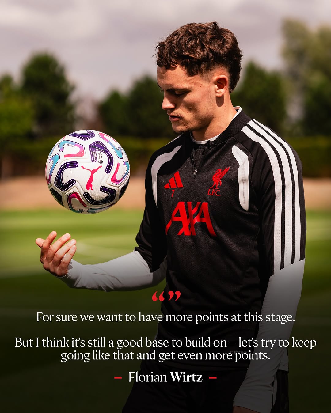 Flo on building momentum heading Sunday 💬