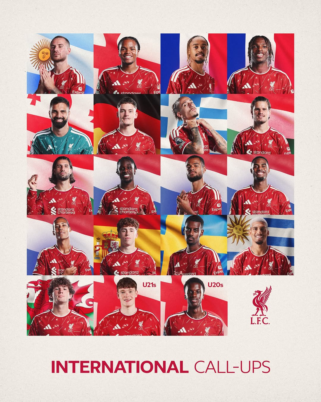 Good luck to the Reds in action during the international break ✈️🌍